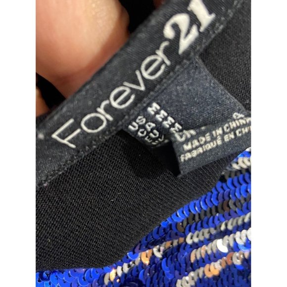 Shirt blouse tunic tee sequins black blue - Picture 6 of 9